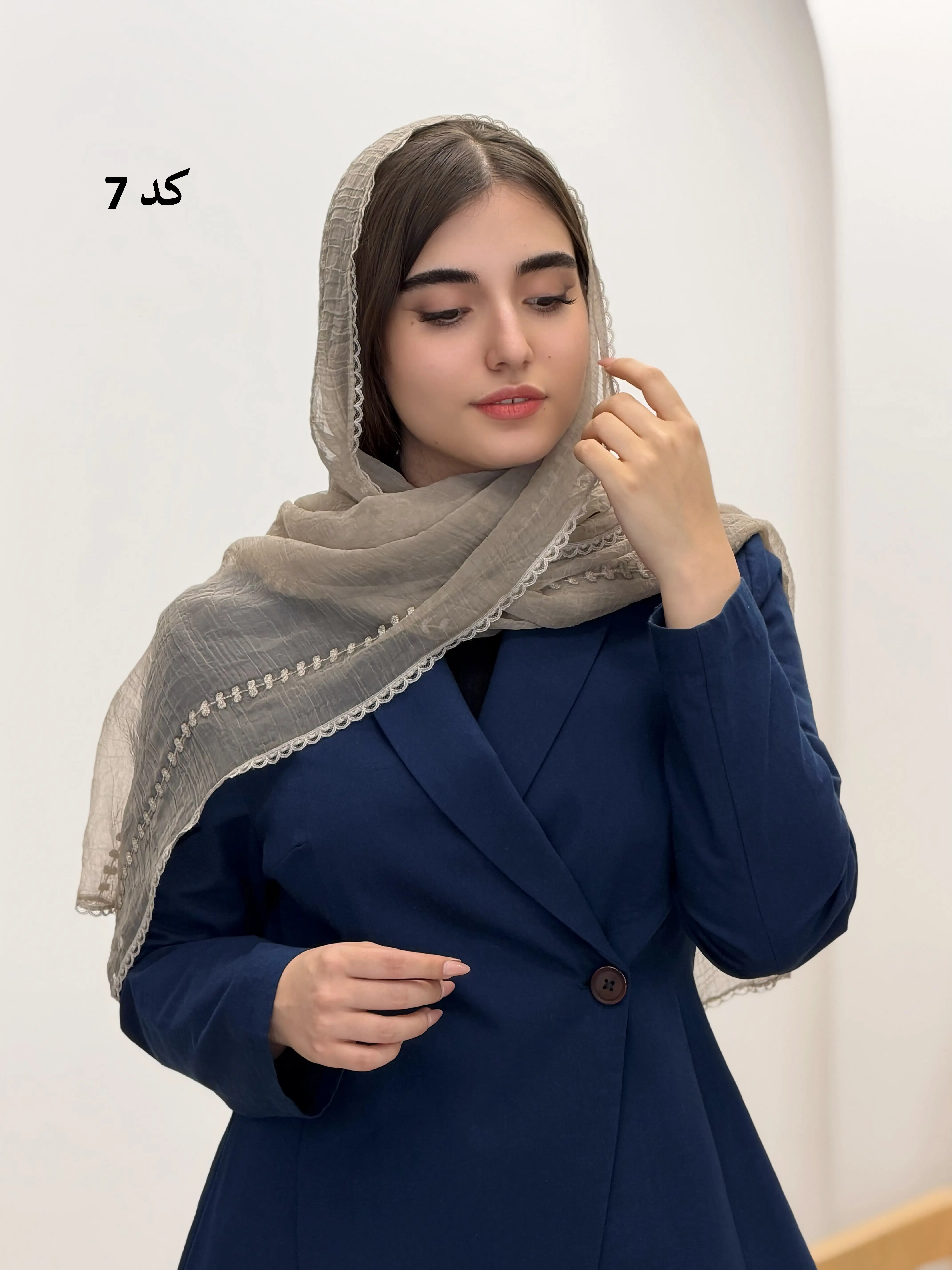 6574-شال حریر آلما
